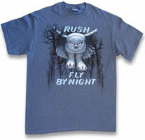 Rush Fly By Night Indigo Owl T-Shirt