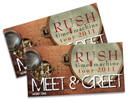 Rush Time Machine Tour 2011 Meet and Greet Contest