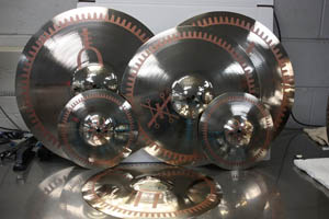 Sabian Cymbals for the Rush Time Machine Tour