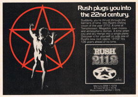 Rush 2112 Advertisement