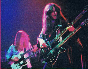 Geddy Lee and Alex Lifeson in action
