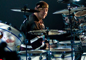 Neil Peart's Hockey Theme Drum Kit