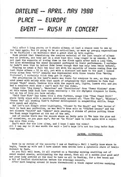 The Spirit of Rush Fanzine - Issue #4 - Page 29