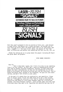 The Spirit of Rush Fanzine - Issue #13 - Page 21