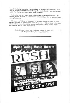 The Spirit of Rush Fanzine - Issue #13 - Page 5