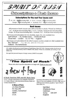 The Spirit of Rush Fanzine - Issue #22 - Page 54
