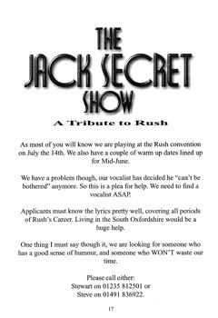 The Spirit of Rush Fanzine - Issue #33 - Page 17