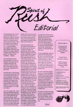 The Spirit of Rush Fanzine - Issue #36 - Page 2