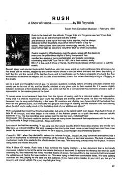 The Spirit of Rush Fanzine - Issue #42 - Page 22