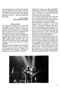The Spirit of Rush Fanzine - Issue #46 - Page 8