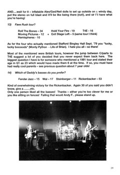 The Spirit of Rush Fanzine - Issue #47 - Page 19