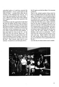 The Spirit of Rush Fanzine - Issue #49 - Page 13