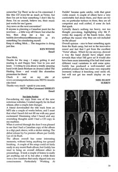 The Spirit of Rush Fanzine - Issue #55 - Page 20