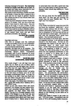 The Spirit of Rush Fanzine - Issue #56 - Page 20