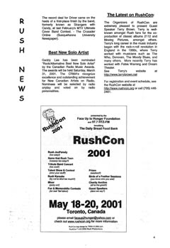 The Spirit of Rush Fanzine - Issue #56 - Page 4