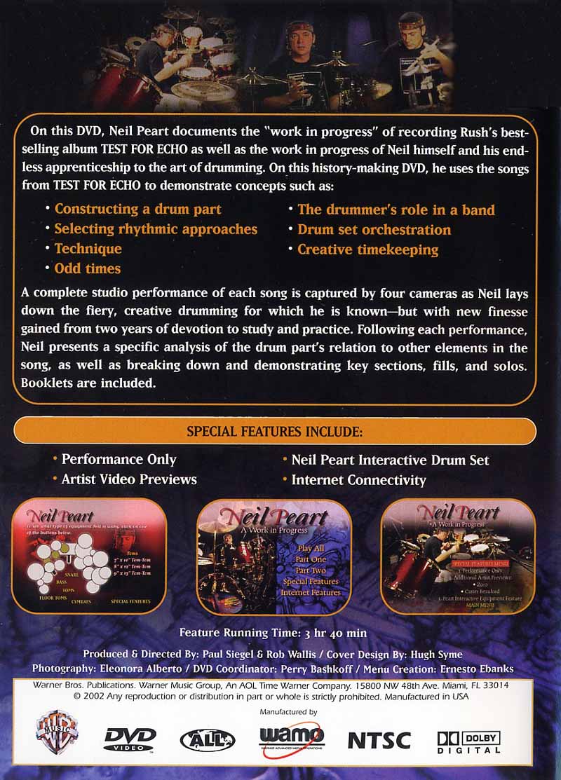 Neil Peart: A Work in Progress