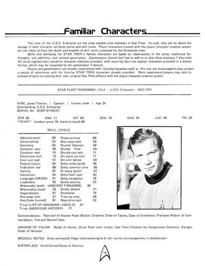 Star Trek: The Role Playing Game (FASA 2001)