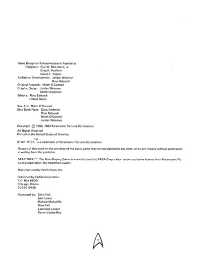Star Trek: The Role Playing Game (FASA 2001)