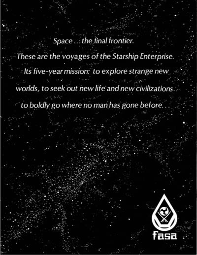 Star Trek: The Role Playing Game (FASA 2001)