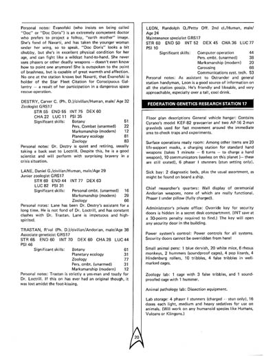 Star Trek: The Role Playing Game (FASA 2001)