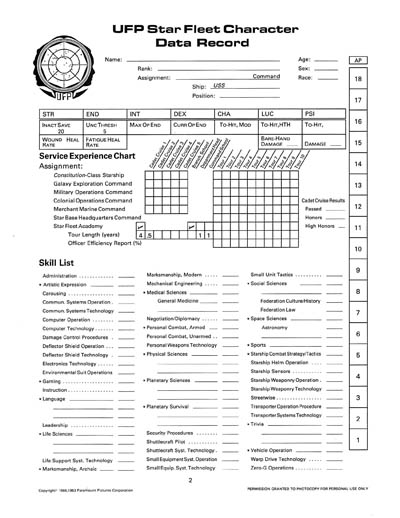 Star Trek: The Role Playing Game - Second Edition (FASA 2004)