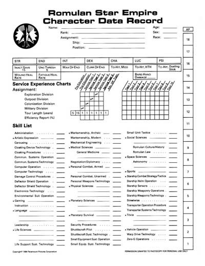 The Romulans (Starfleet Intelligence Manual & Game Operations Manual) (FASA 2005)