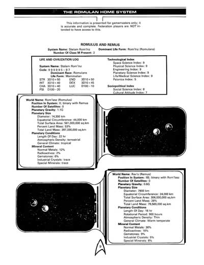 The Romulans (Starfleet Intelligence Manual & Game Operations Manual) (FASA 2005)