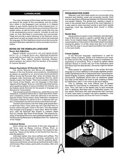 The Romulans (Starfleet Intelligence Manual & Game Operations Manual) (FASA 2005)