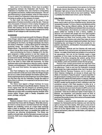 Star Trek RPG: The Orions - Book of Common Knowledge (FASA 2007)
