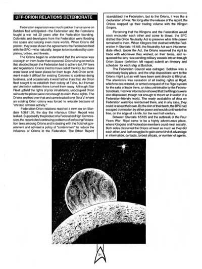 Star Trek RPG: The Orions - Book of Common Knowledge (FASA 2007)