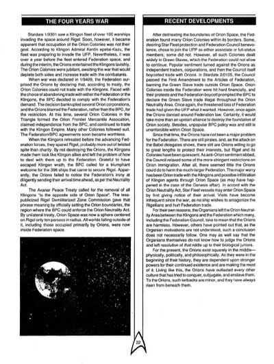 Star Trek RPG: The Orions - Book of Common Knowledge (FASA 2007)