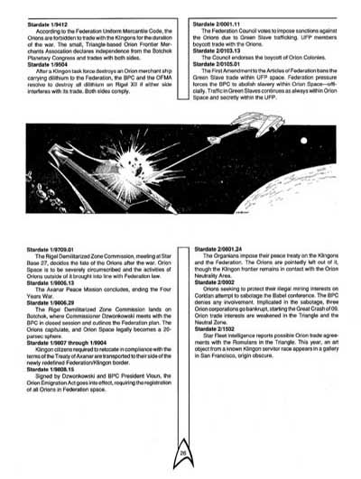 Star Trek RPG: The Orions - Book of Common Knowledge (FASA 2007)