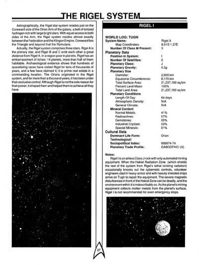 Star Trek RPG: The Orions - Book of Common Knowledge (FASA 2007)