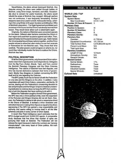 Star Trek RPG: The Orions - Book of Common Knowledge (FASA 2007)