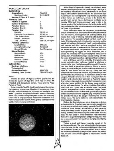 Star Trek RPG: The Orions - Book of Common Knowledge (FASA 2007)