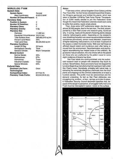 Star Trek RPG: The Orions - Book of Common Knowledge (FASA 2007)