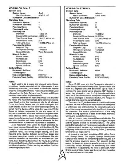 Star Trek RPG: The Orions - Book of Common Knowledge (FASA 2007)