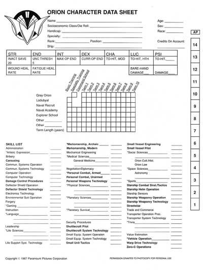Star Trek RPG: The Orions - Book of Common Knowledge (FASA 2007)