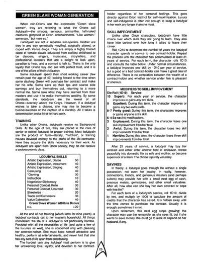Star Trek RPG: The Orions - Book of Deep Knowledge (FASA 2007)