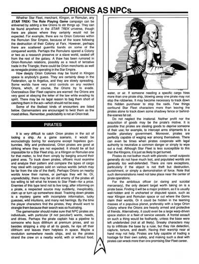 Star Trek RPG: The Orions - Book of Deep Knowledge (FASA 2007)