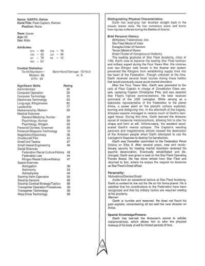 Star Trek RPG: The Federation (FASA 2011)