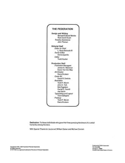 Star Trek RPG: The Federation (FASA 2011)