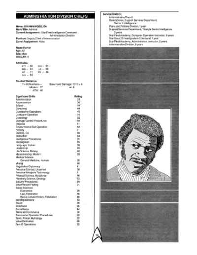 Star Trek RPG: Star Fleet Intelligence Manual (FASA 2014)