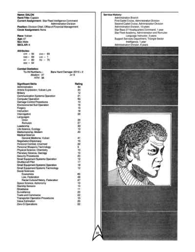 Star Trek RPG: Star Fleet Intelligence Manual (FASA 2014)