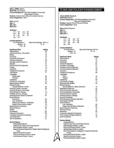 Star Trek RPG: Star Fleet Intelligence Manual (FASA 2014)