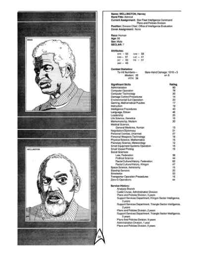 Star Trek RPG: Star Fleet Intelligence Manual (FASA 2014)