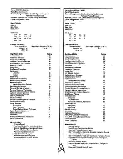 Star Trek RPG: Star Fleet Intelligence Manual (FASA 2014)