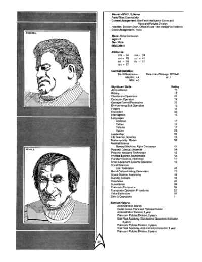 Star Trek RPG: Star Fleet Intelligence Manual (FASA 2014)