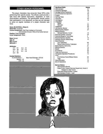 Star Trek RPG: Star Fleet Intelligence Manual (FASA 2014)