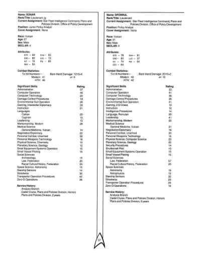 Star Trek RPG: Star Fleet Intelligence Manual (FASA 2014)
